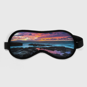 Маска для сна 3D с принтом Закат , внешний слой — 100% полиэфир, внутренний слой — 100% хлопок, между ними — поролон |  | вечер | вода | волна | волны | восход | горизонт | запад | капли | крабы | луна | море | небо | ночь | облака | океан | оранжевая | оранжевый | остров | пейзаж | пляж | радуга | ракушки | рассвет | синий