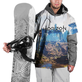 Накидка на куртку 3D с принтом Horizon Zero Dawn в Новосибирске, 100% полиэстер |  | aloy | antasy girl | art | artwork | digital art | fantasy | horizon | horizon: zero dawn | landscape | tallneck | warrior fantasy | weapon | zero dawn
