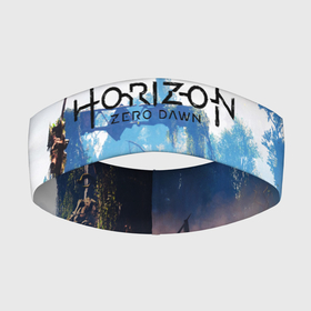 Повязка на голову 3D с принтом Horizon Zero Dawn в Санкт-Петербурге,  |  | aloy | antasy girl | art | artwork | digital art | fantasy | horizon | horizon: zero dawn | landscape | tallneck | warrior fantasy | weapon | zero dawn