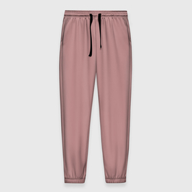 Мужские брюки 3D с принтом Розовый в Петрозаводске, 100% полиэстер | манжеты по низу, эластичный пояс регулируется шнурком, по бокам два кармана без застежек, внутренняя часть кармана из мелкой сетки | однотонное | однотонный | розово коричневое | розовое | розовый