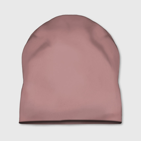 Шапка 3D с принтом Розовый в Тюмени, 100% полиэстер | универсальный размер, печать по всей поверхности изделия | однотонное | однотонный | розово коричневое | розовое | розовый