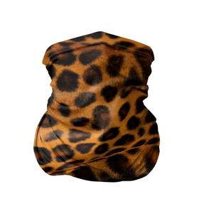 Бандана-труба 3D с принтом Леопард в Екатеринбурге, 100% полиэстер, ткань с особыми свойствами — Activecool | плотность 150‒180 г/м2; хорошо тянется, но сохраняет форму | животные | кошки | леопард