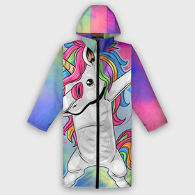 Дождевик унисекс 3D с принтом UNICORN DABBING в городе Новоалтайск,  |  | dabbing | unicorn | деб | единорог | радуга | танец | флекс