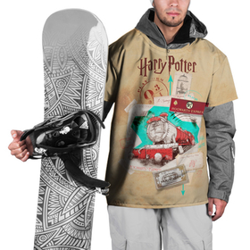 Накидка на куртку 3D с принтом Harry Potter Hogwarts Express в Курске, 100% полиэстер |  | Тематика изображения на принте: harry potter | kings cross station | vdosadir | вокзал кингс кросс | гарри поттер | джоан роулинг | платформа