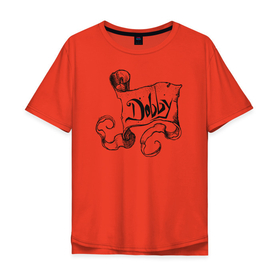 Мужская футболка хлопок Oversize с принтом Dobby в Санкт-Петербурге, 100% хлопок | свободный крой, круглый ворот, “спинка” длиннее передней части | Тематика изображения на принте: dobby | harry potter | vdosadir | гарри поттер | джоан роулинг | добби