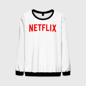 Мужской свитшот 3D с принтом NETFLIX в городе Новоалтайск, 100% полиэстер с мягким внутренним слоем | круглый вырез горловины, мягкая резинка на манжетах и поясе, свободная посадка по фигуре | netflix | stranger things | нетфликс | очень странные дела