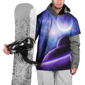Накидка на куртку 3D с принтом Неоновый Космос в Екатеринбурге, 100% полиэстер |  | galaxy | nasa | nebula | space | star | абстракция | вселенная | галактика | звезда | звезды | космический | наса | планеты