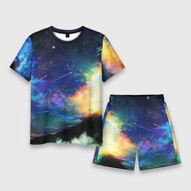Мужской костюм с шортами 3D с принтом Космические краски ,  |  | galaxy | nasa | nebula | space | star | абстракция | вселенная | галактика | звезда | звезды | космический | наса | планеты