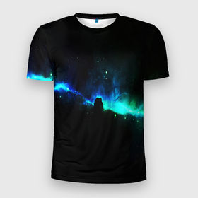 Мужская футболка 3D Slim с принтом DEEP SPACE в Белгороде, 100% полиэстер с улучшенными характеристиками | приталенный силуэт, круглая горловина, широкие плечи, сужается к линии бедра | galaxy | nasa | nebula | space | star | абстракция | вселенная | галактика | звезда | звезды | космический | наса | планеты