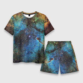 Мужской костюм с шортами 3D с принтом Туманный космос в Санкт-Петербурге,  |  | galaxy | nasa | nebula | space | star | абстракция | вселенная | галактика | звезда | звезды | космический | наса | планеты