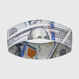 Повязка на голову 3D с принтом Доллары в Тюмени,  |  | 100 | бумага | деньги | доллары | купюра | паттерн | стикер | стиль | текстура