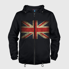 Мужская ветровка 3D с принтом Britain в Тюмени, 100% полиэстер | подол и капюшон оформлены резинкой с фиксаторами, два кармана без застежек по бокам, один потайной карман на груди | белый | британия | великобритания | европа | красный | синий | флаг