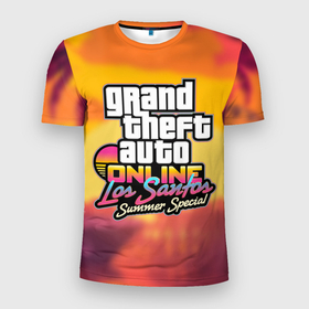 Мужская футболка 3D спортивная с принтом GTA Online: Los Santos , 100% полиэстер с улучшенными характеристиками | приталенный силуэт, круглая горловина, широкие плечи, сужается к линии бедра | auto | game | grand | gta | gta5 | los santos | rockstar | theft | гта | гта5 | игра | лос сантос | майкл | онлайн | рокстар | тревор | франклин