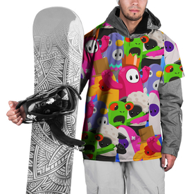 Накидка на куртку 3D с принтом Fall Guys в Тюмени, 100% полиэстер |  | fall guys | fallguys | ultimate knockout | игры | фолл гайз