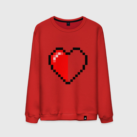 Мужской свитшот хлопок с принтом Майнкрафт серце , 100% хлопок |  | minecraft | любовь | майнкрафт | пиксель | половинка | сердце