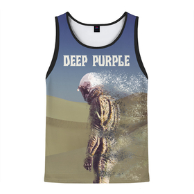 Мужская майка 3D с принтом Deep Purple Whoosh в Новосибирске, 100% полиэстер | круглая горловина, приталенный силуэт, длина до линии бедра. Пройма и горловина окантованы тонкой бейкой | Тематика изображения на принте: 2020 | cover | deep | desert | hard | logo | metal | moon | music | new album | purple | rock | whoosh | дип | космонавт | легендарная | легендарный | лого | луна | метал | музыка | новый альбом | обложка | пепл | перпл | пустыня | рок | т