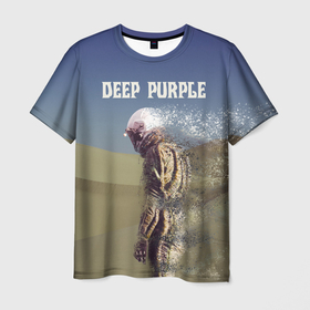 Мужская футболка 3D с принтом Deep Purple Whoosh в Петрозаводске, 100% полиэфир | прямой крой, круглый вырез горловины, длина до линии бедер | 2020 | cover | deep | desert | hard | logo | metal | moon | music | new album | purple | rock | whoosh | дип | космонавт | легендарная | легендарный | лого | луна | метал | музыка | новый альбом | обложка | пепл | перпл | пустыня | рок | т