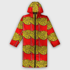 Дождевик унисекс 3D с принтом ФРИ в Рязани,  |  | food | fries | pattern | еда | картошка | мак | макдональдс | паттерн | фри