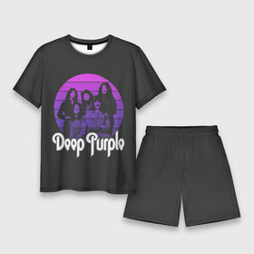 Мужской костюм с шортами 3D с принтом Deep Purple в Петрозаводске,  |  | album | deep | hard | metal | purple | rock | альбом | британия | группа | метал | рок | хард | хеви