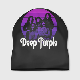 Шапка 3D с принтом Deep Purple в Белгороде, 100% полиэстер | универсальный размер, печать по всей поверхности изделия | album | deep | hard | metal | purple | rock | альбом | британия | группа | метал | рок | хард | хеви