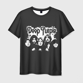 Мужская футболка 3D с принтом Deep Purple , 100% полиэфир | прямой крой, круглый вырез горловины, длина до линии бедер | album | deep | hard | metal | purple | rock | альбом | британия | группа | метал | рок | хард | хеви