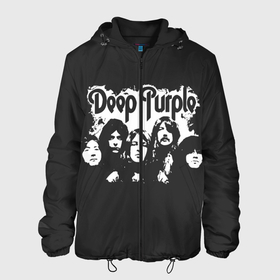 Мужская куртка 3D с принтом Deep Purple , ткань верха — 100% полиэстер, подклад — флис | прямой крой, подол и капюшон оформлены резинкой с фиксаторами, два кармана без застежек по бокам, один большой потайной карман на груди. Карман на груди застегивается на липучку | album | deep | hard | metal | purple | rock | альбом | британия | группа | метал | рок | хард | хеви