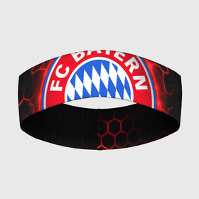 Повязка на голову 3D с принтом Бавария (футбольный клуб) ,  |  | bayern | bayern munchen | бавария | бавария мюнхен | мюнхенская бавария | спорт | футбол | футбольный клуб