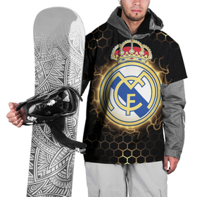 Накидка на куртку 3D с принтом Реал Мадрид , 100% полиэстер |  | real madrid | real madrid club de futbol | реал | реал мадрид | спорт | футбол | футбольный клуб