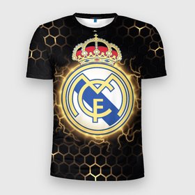 Мужская футболка 3D спортивная с принтом Реал Мадрид , 100% полиэстер с улучшенными характеристиками | приталенный силуэт, круглая горловина, широкие плечи, сужается к линии бедра | real madrid | real madrid club de futbol | реал | реал мадрид | спорт | футбол | футбольный клуб