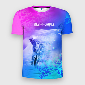 Мужская футболка 3D Slim с принтом Deep Purple в Петрозаводске, 100% полиэстер с улучшенными характеристиками | приталенный силуэт, круглая горловина, широкие плечи, сужается к линии бедра | 21 | deep purple | альбом | боб эзрин | рок группа