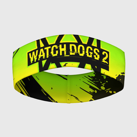 Повязка на голову 3D с принтом WATCH DOGS ,  |  | hack | killer | legion | review | walkthrough | watch dogs 2 | ватч | догс | иллинойс | мститель | ниндзя | сторожевые псы | фрост | хакер | черный | чикаго | штат | эйден пирс