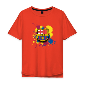 Мужская футболка хлопок Oversize с принтом Barcelona , 100% хлопок | свободный крой, круглый ворот, “спинка” длиннее передней части | barcelona | barselona | futbol club | барса | барселона | лионель месси | люблю футбол | месси | сине гранатовые | фанат | фк барселона | форма | форма игроков | футбол | футбольный клуб | эмблема | эмблема клуба