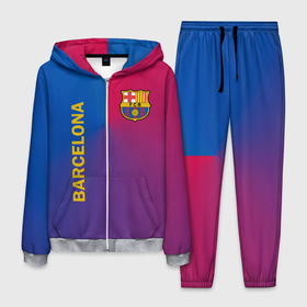 Мужской костюм 3D с принтом Barcelona в Тюмени, 100% полиэстер | Манжеты и пояс оформлены тканевой резинкой, двухслойный капюшон со шнурком для регулировки, карманы спереди | barcelona | barselona | futbol club | барса | барселона | лионель месси | люблю футбол | месси | сине гранатовые | фанат | фк барселона | форма | форма игроков | футбол | футбольный клуб | эмблема | эмблема клуба