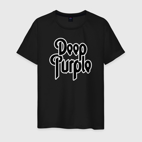 Мужская футболка хлопок с принтом Deep Purple в Белгороде, 100% хлопок | прямой крой, круглый вырез горловины, длина до линии бедер, слегка спущенное плечо. | deep purple | альбом | гловер | группа | дееп | деп | ди | дип | диперпл | дипперпл | иэн гиллан | иэн пэйс | лого | логотип | метал | морс | пепл | перпл | прогрессивный | психоделический | рок | символ | хард