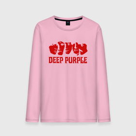 Мужской лонгслив хлопок с принтом Deep Purple в Кировске, 100% хлопок |  | deep purple | альбом | гловер | группа | дееп | деп | ди | дип | диперпл | дипперпл | иэн гиллан | иэн пэйс | лого | логотип | метал | морс | пепл | перпл | прогрессивный | психоделический | рок | символ | хард