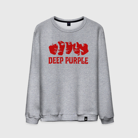 Мужской свитшот хлопок с принтом Deep Purple в Белгороде, 100% хлопок |  | deep purple | альбом | гловер | группа | дееп | деп | ди | дип | диперпл | дипперпл | иэн гиллан | иэн пэйс | лого | логотип | метал | морс | пепл | перпл | прогрессивный | психоделический | рок | символ | хард
