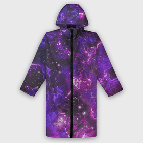 Дождевик унисекс 3D с принтом Галактика в городе Новоалтайск,  |  | colors | cosmic | stars | yellow | брызги | звезды | краски | планета | разводы красок