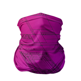 Бандана-труба 3D с принтом Аbstraction в Тюмени, 100% полиэстер, ткань с особыми свойствами — Activecool | плотность 150‒180 г/м2; хорошо тянется, но сохраняет форму | purple | абстрактный | абстракция | геометрический рисунок | геометрия | знаки | иерогливы | индиго | корея | кружево | лого | логотипы | надпись | неон | рисунок | с надписью | текст | текстура | узор