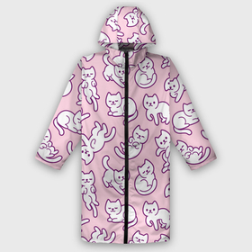 Дождевик унисекс 3D с принтом Котики Pattern в городе Новоалтайск,  |  | pattern | кот | котики | коты | милота | милый | няшная | няшный | паттерн | розовая | розовый | узор | узор из котиков