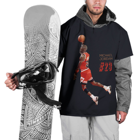 Накидка на куртку 3D с принтом MICHAEL JORDAN в Курске, 100% полиэстер |  | jordan | michael | michael jordan | nba | баскетбол | баскетболист | джордан | защитник | майкл | майкл джордан | нба