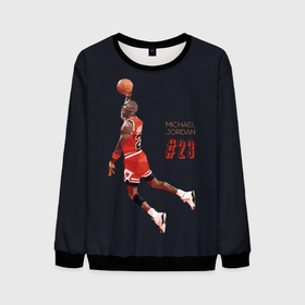 Мужской свитшот 3D с принтом MICHAEL JORDAN в городе Новоалтайск, 100% полиэстер с мягким внутренним слоем | круглый вырез горловины, мягкая резинка на манжетах и поясе, свободная посадка по фигуре | jordan | michael | michael jordan | nba | баскетбол | баскетболист | джордан | защитник | майкл | майкл джордан | нба