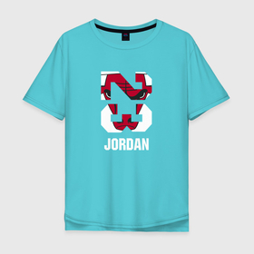 Мужская футболка хлопок Oversize с принтом MICHAEL JORDAN в Тюмени, 100% хлопок | свободный крой, круглый ворот, “спинка” длиннее передней части | jordan | michael | michael jordan | баскетбол | джордан | майкл | стиль