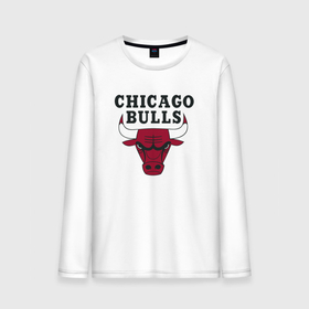 Мужской лонгслив хлопок с принтом Chicago Bulls в Тюмени, 100% хлопок |  | jordan | michael | michael jordan | баскетбол | джордан | майкл | стиль