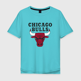 Мужская футболка хлопок Oversize с принтом Chicago Bulls в Курске, 100% хлопок | свободный крой, круглый ворот, “спинка” длиннее передней части | jordan | michael | michael jordan | баскетбол | джордан | майкл | стиль