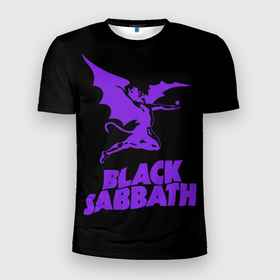 Мужская футболка 3D спортивная с принтом Black Sabbath в Тюмени, 100% полиэстер с улучшенными характеристиками | приталенный силуэт, круглая горловина, широкие плечи, сужается к линии бедра | Тематика изображения на принте: black sabbath | hard rock | heavy metal | блэк сабат | группы | метал | музыка | оззи осборн | рок | хард рок | хэви метал