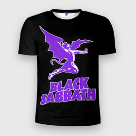 Мужская футболка 3D Slim с принтом Black Sabbath в Белгороде, 100% полиэстер с улучшенными характеристиками | приталенный силуэт, круглая горловина, широкие плечи, сужается к линии бедра | black sabbath | hard rock | heavy metal | блэк сабат | группы | метал | музыка | оззи осборн | рок | хард рок | хэви метал