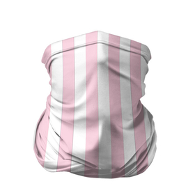 Бандана-труба 3D с принтом Розовые линии в Петрозаводске, 100% полиэстер, ткань с особыми свойствами — Activecool | плотность 150‒180 г/м2; хорошо тянется, но сохраняет форму | белый | линии | розовый | светло розовый | светлый