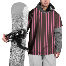 Накидка на куртку 3D с принтом Чёрно-розовые линии в Петрозаводске, 100% полиэстер |  | Тематика изображения на принте: вертикальные линии | вертикальный рисунок | линии | розовый | чёрный