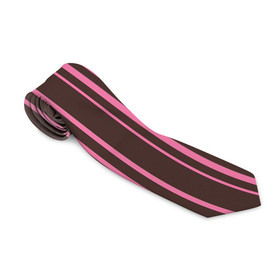 Галстук 3D с принтом Чёрно-розовые линии в Петрозаводске, 100% полиэстер | Длина 148 см; Плотность 150-180 г/м2 | Тематика изображения на принте: вертикальные линии | вертикальный рисунок | линии | розовый | чёрный