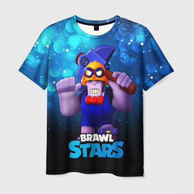 Мужская футболка 3D с принтом Brawl Stars Фрэнк (Frank) в Тюмени, 100% полиэфир | прямой крой, круглый вырез горловины, длина до линии бедер | brawl | brawl stars | brawlstars | brawl_stars | frank | jessie | бравл | бравлстарс | фрэнк